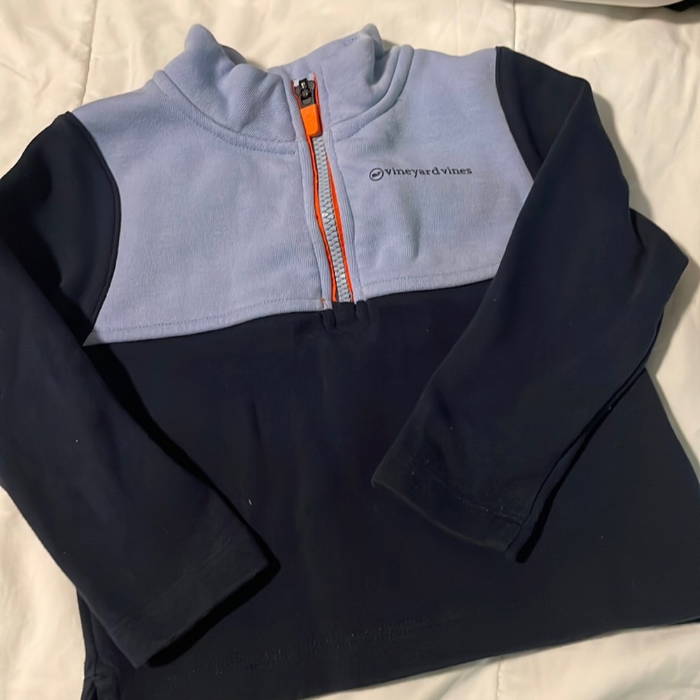 Vineyard, vines, quarter zip sweatshirt, 2t